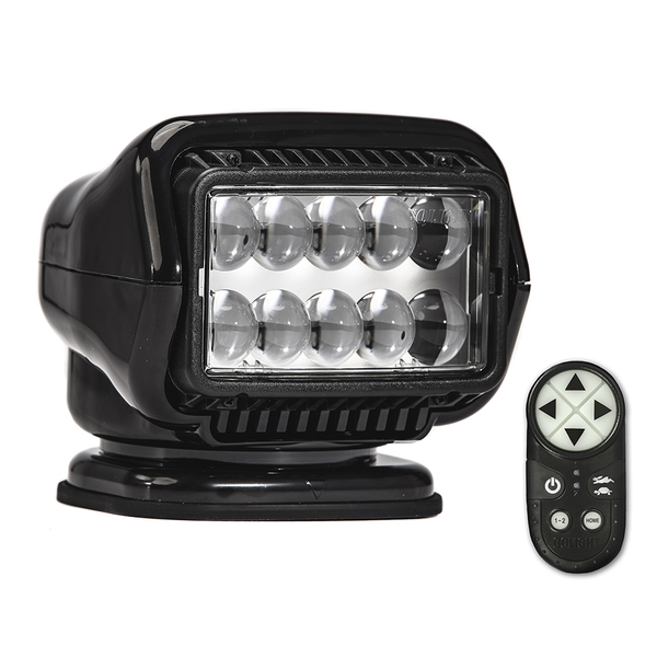 Golight Stryker ST Series Permanent Mount Black LED w/Wireless Handhel 30514ST